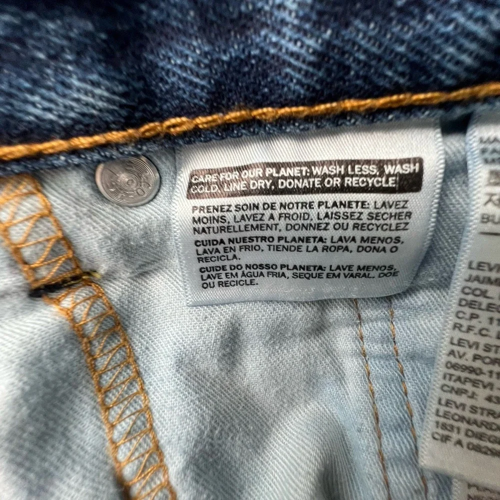 Levi's 505 Jeans Men's 36x32 Straight Leg Blue Denim Regular